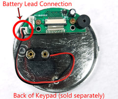 Replacement Battery Pad Connection Wires for Electronic Keypads