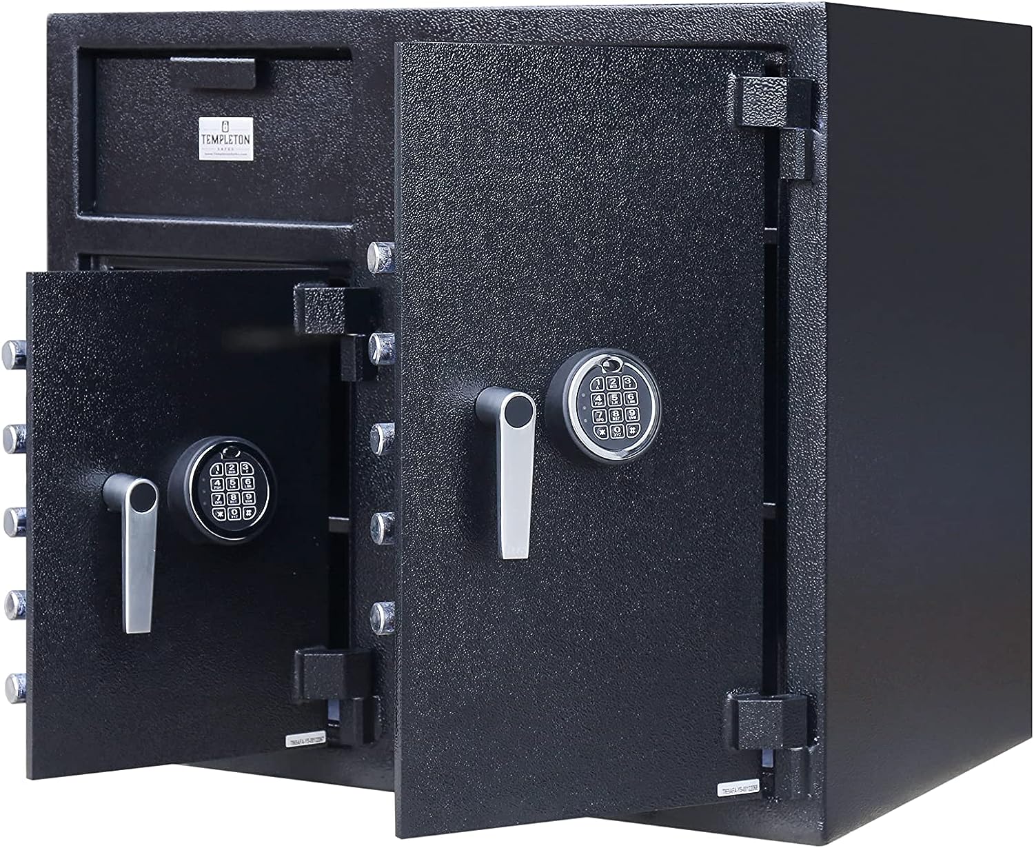 Lock Boxes Safe T869 Dual Safe Depository Drop Safe & Lock Box, Electronic Multi-User ...