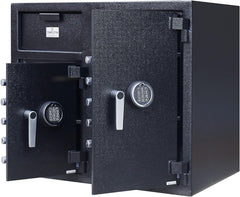 T869 Dual Safe Depository Drop Safe & Lock Box, Electronic Multi-User Keypad Combination Lock