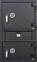 T871 Extra Large Double Independent Locking Doors Depository Drop Safe with Electronic Keypads and Backup Keys