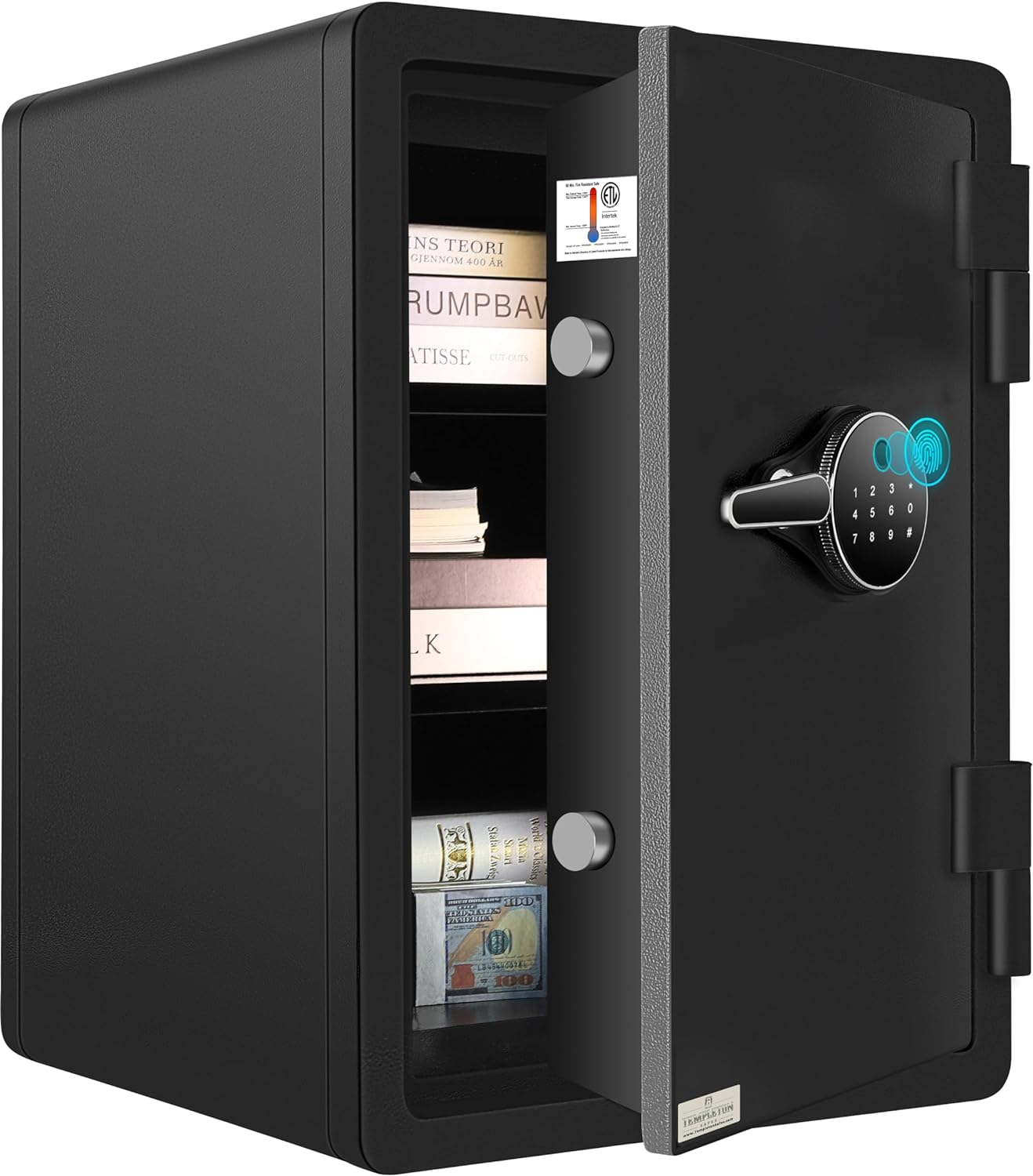 T701 & T702 ETL-Certified 1 Hour Fireproof Safe Advanced Biometric & M ...