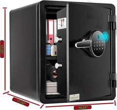 T701 & T702 ETL-Certified 1 Hour Fireproof Safe Advanced Biometric & Multi-User Electronic Keypad, Key Backup