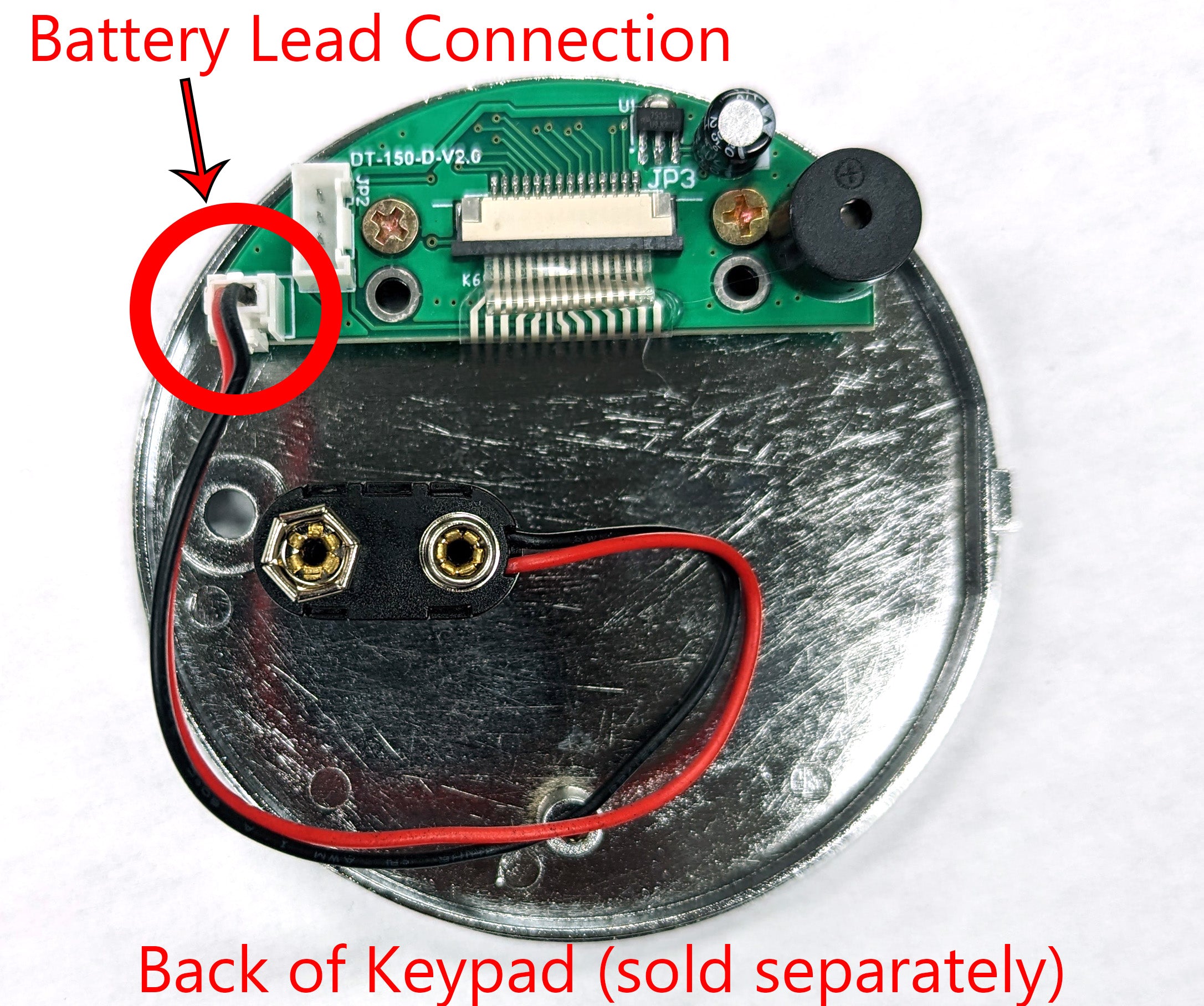 Replacement Battery Pad Connection Wires for Electronic Keypads ...