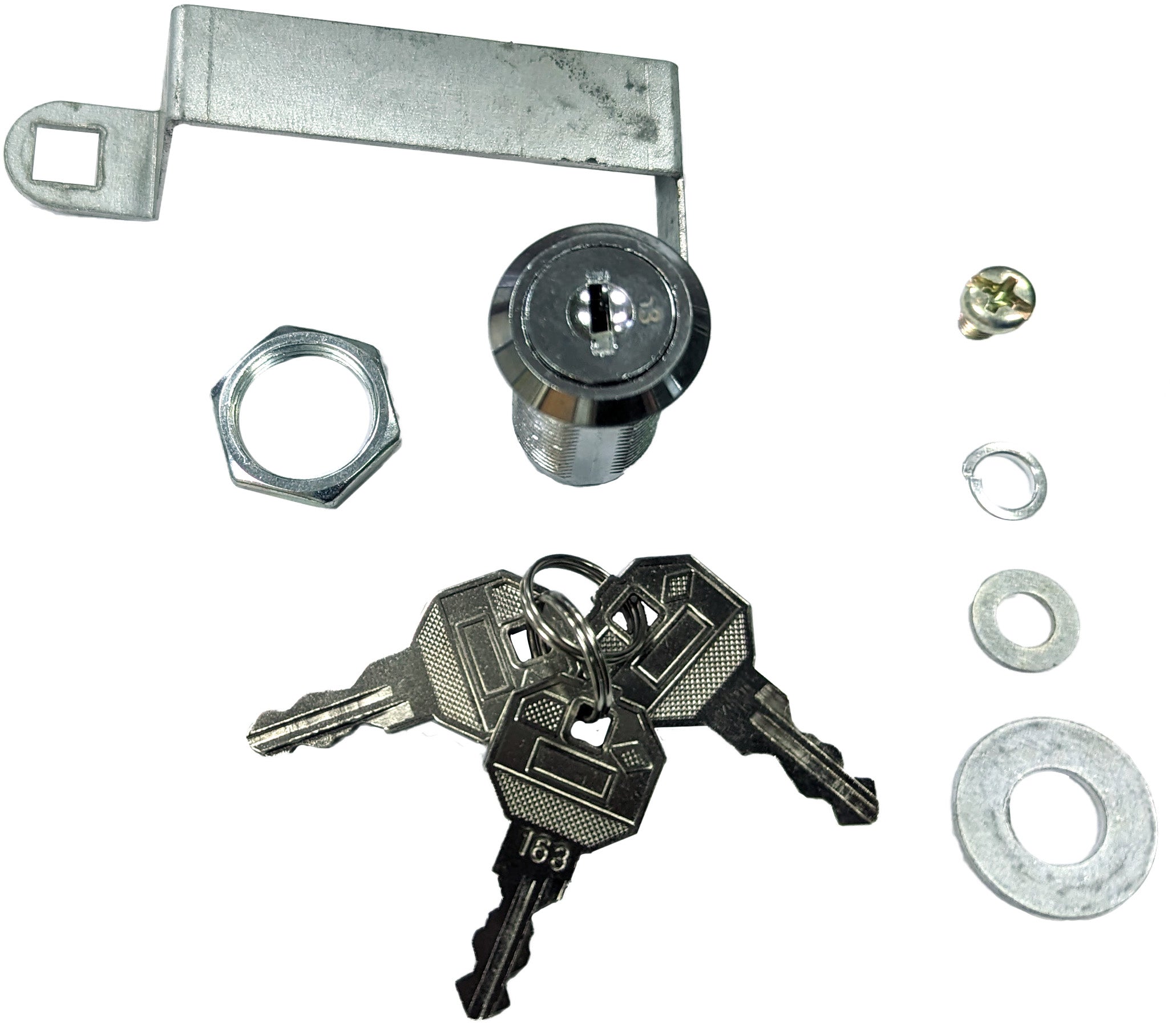 4pcs Mouse Station Keys With 4 Key Rings, Reusable Stainless